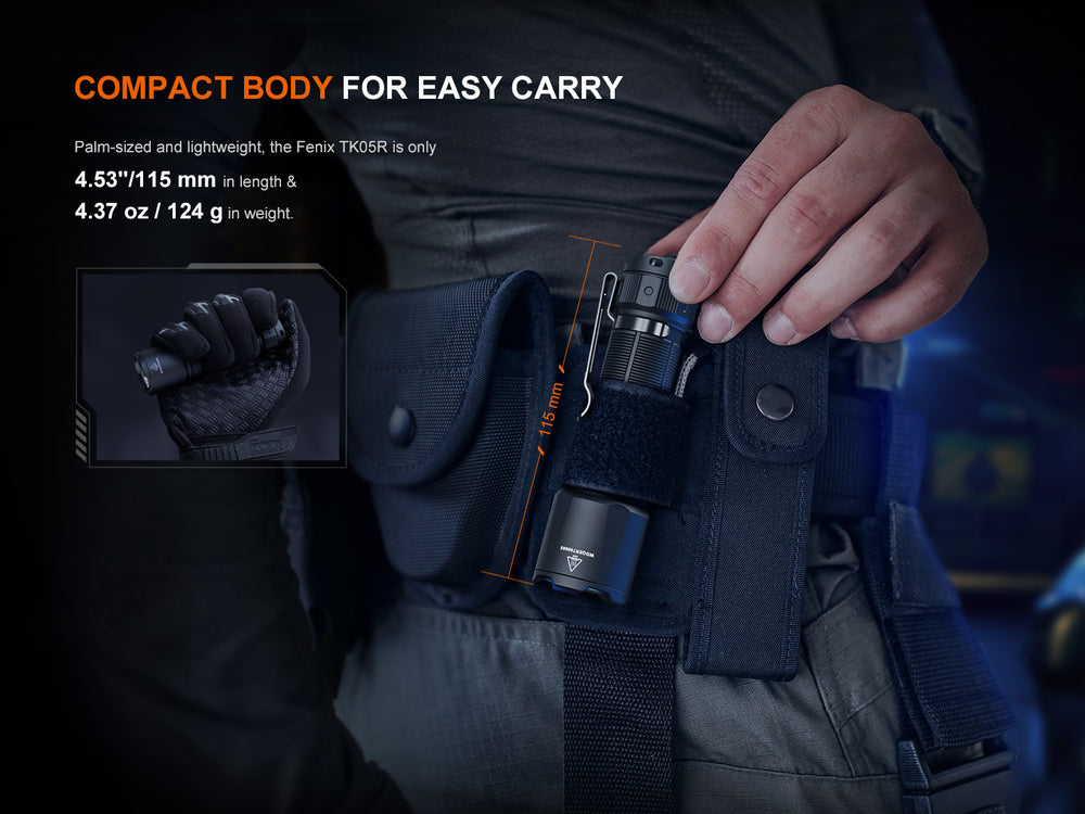 Fenix TK05R on duty belt