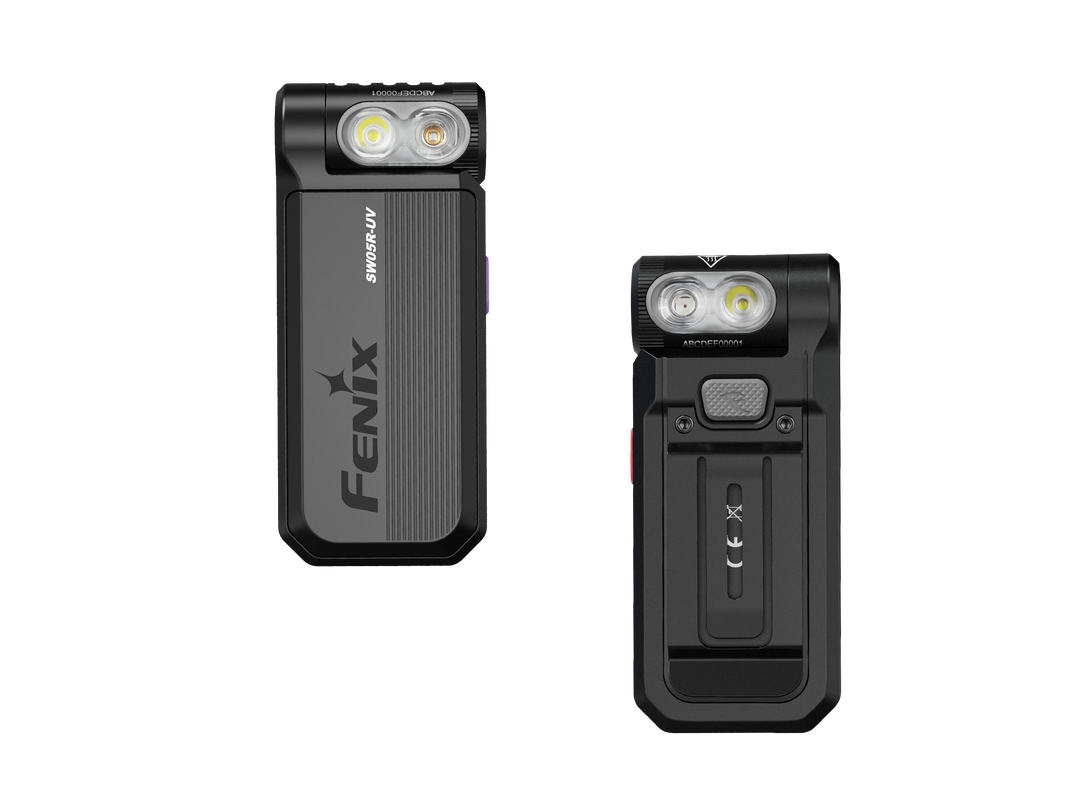 Fenix sw05r multipurpose clip on light with red or uv output